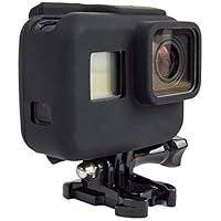 Action Pro Silicone Cover Side Frame Case Compatible with Gopro Hero 7 6 5, Black