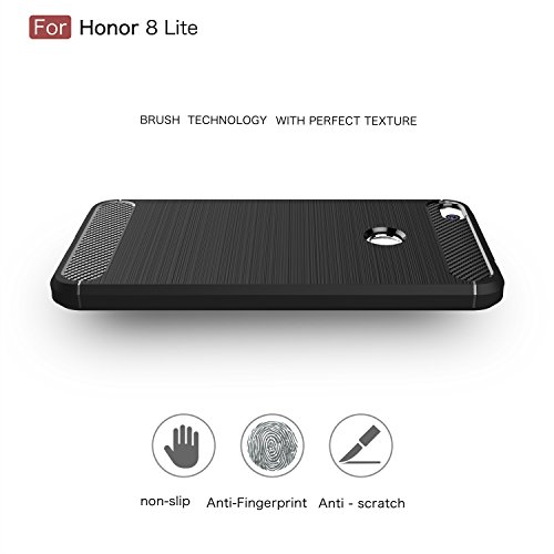 ELTD Huawei P8 LITE 2017 Funda   Armor Series  funda carcasa case para Huawei P8 LITE 2017  Negro