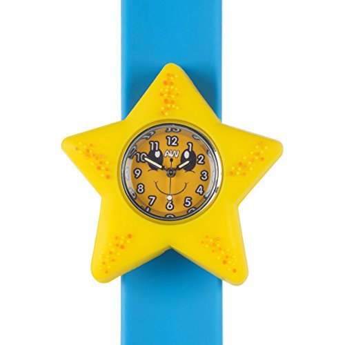 Children Watch-3D animals-Multi colour-Easy to read clock-Fashion watches-Time teaching-Children Boys Girls-Splash resistant-Easy snap-on wrist watches-Perfect birthday gifts Christmas gift (Starfish Watch)