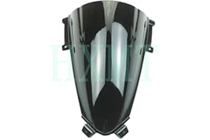 HXMT Pare-brise pour moto Ducati Panigale V4 V4S Racing 2019 2020 2021 (Noir)