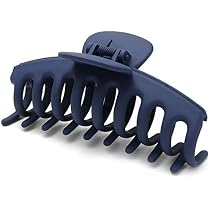 Large Frosted Hair Claw For Women – Strong Hold Acrylic & Zinc Alloy Clip – All Hair Types – Korean Style