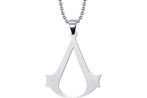 HOKECH Acier inoxydable Assassin Syndicate Creed Pendentif Jeu Film Anime Cosplay Collier Hommes Bijoux Enfants Cadeau
