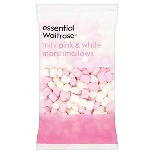 Preisvergleich Produktbild Wesentliche Waitrose Rosa-Weiß Mini-Marshmallows 150G