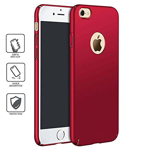 iPhone 7 Plus Ultra-Thin Slim Simple Stylish Fullly Protective Matte [ Anti-Scratch ] and [ Anti-Fingerprint ] Resistant Case for [ Apple iPhone 7 Plus Red ] [ 5.5