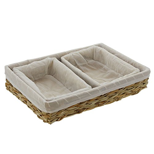 Eckiges Korbset 3-teilig. 102895