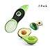 Produktbild Wommty 3 in 1 Avocado Schäler / Avocadoschäler / Avocadoschneider / Grüne Peeler Splits Scheiben Blade Obst Pitter Papaya Mango mit 2 Stück Avocado Saver / Konservierung / Abdeckung