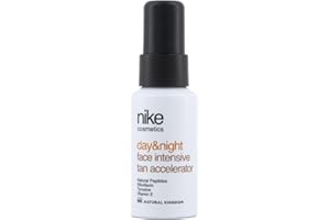 NIKECOSMETICS - Potenciador del Bronceado Facial Tan Accelerator Monoi Vibes Day&Night 40 ml, con Aceite de Soja, Hidratante, Aporta Elasticidad y Suavidad, Ligera, Fórmula Vegana