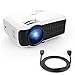 Price comparison product image DBPOWER T22 HD Video Projector 2400 Lumens Supports 1080p with HDMI AV Cable for Multimedia Home Cinema, TVs, Laptops, Games, SD cards, iPads and iPhone and Android smartphones-White
