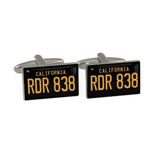 Preisvergleich Produktbild RDR 838 Kfz-Kennzeichen Manschettenknöpfe in Geschenkverpackung