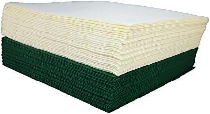 50x High Quality Napkins by Sepkina Gala Birthday Wedding Napkins Uni Plain Cream Champagne Ivory Dark Green Green