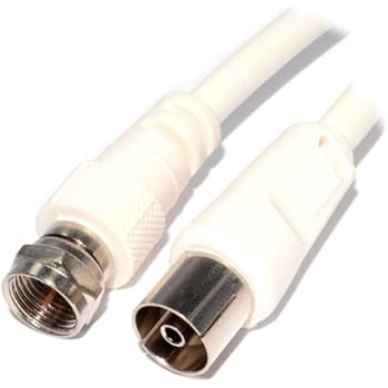 Câble Coaxial TV RG59 – Mâle Vers Mâle – 1 Mètre – Noir – Pour Antenne, Décodeur, Téléviseur