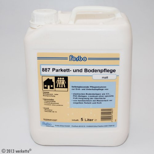 Preisvergleich Produktbild Forbo 887 Parkett- und Bodenpflege, matt - 5 Liter