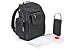 Three Little Imps Premium Range Black Travel Backpack - Baby Change Maternity Nappy Bag with Accessories Kit