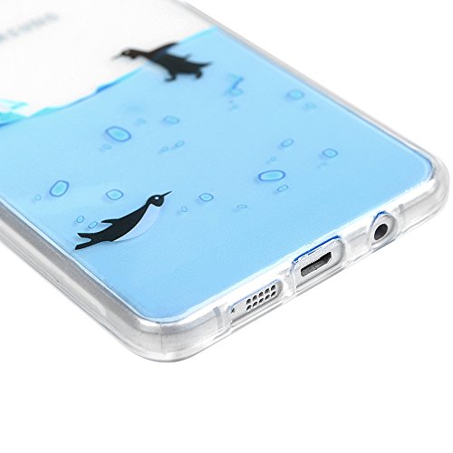 YOKIRIN A3 (2016) Hülle Samsung Galaxy A3 (2016 Version) Case Cover 3X Ultra Dünn Slim Fit Durchsichtig Transparent TPU Silikon Handytasche Handyhülle Painted Silikonhülle Etui Protective Backcover Schale Handycase Muster:Ananas + Pinguin +Macarons - 5