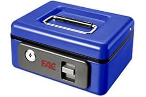 FAC 25003 - Caja de caudales con pulsador, número 1, color azul