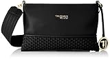  Trussardi Jeans Damen Mimosa Pochette Ooth Clutch, Schwarz (Black), 26x18.5x1 Centimeters
