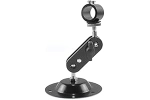 FreeMascot 360 Degree Stand with 12mm-16mm Mount Holder for Laser Pointer/Laser Pen/Flashlight (Black) (Diameter 12mm Mount)