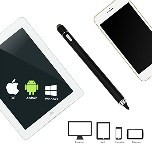 Penna Capacitiva, Sotical Veamor Penna Touch, Pennino Capacitivo Stilo Punta Fine 1.8mm per iOS, Android, iPhone, iPad, Samsung, Huawei, Tablet e Touchscreen