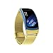 Price comparison product image Gear Fit 2 Band,SongNi® Milanese Magnetic Loop Stainless Steel Bracelet Strap Replacement Band Wristband For Samsung Gear Fit 2 SM-R360(Gold-Button style)