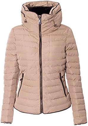 New Ladies Quilted Padded Puffer Bubble Fur Collar Warm Thick Womens Jacket Coat