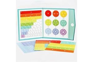 BAOPINLADY Magnetic Fraction Educational Puzzle - Magnetic Fraction Puzzle Set - Magnetic Score Demonstrator - Math Fractions Manipulatives - Math Manipulatives for arly Math Skills Development (1Pc)