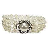 Traditioneller Dirndlschmuck aus Perlen, Trachten-Armband von Hand gefertigt, Armschmuck hat angenehmes Tragegefühl