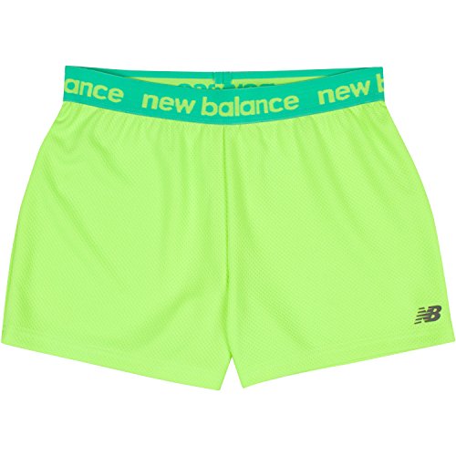Preisvergleich Produktbild New Balance Big Girls' Athletic Shorts, Kalk Glo, 10 / 12