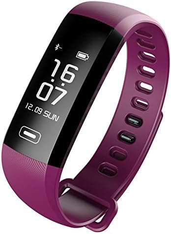 TEZER Smart Fitness Tracker,Smart Watch with Blood Pressure Heart Rate Sleep Pedometer Camera remote shoot Blood Oxygen Monitor Smart Wristband Bracelet READ for Bluetooth Andriod and ios (Purple)