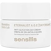 Sensilis - Eternalist A.G.E. Anti-glycation Day Cream, 50 ml | Hyaluronic Acid, Vitamin E, Hydrates, Redensifies, Antiglycati