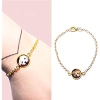 Armband mit eigenem Foto | goldfarben | Minimalistisch Fotogeschenk Persönliche Geschenke Trauzeugin Weihnachten Geburtstag