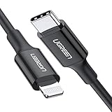 FLEXIBLE Y ROBUSTO: Este cable USB C Lightning cuenta con múltiple blindaje y conectores resistentes a la corrosión para garantizar la resistencia al desgaste diario y la vida útil de más de 15000 flexiones. El cable de 21 AWG posee menos resistencia interna y, por lo tanto, asegura una carga rápida y estable.
