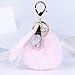 Produktbild OSYARD Schlüsselanhänger,Keychain,Keyring Beutel-Kette Auto-Anhänger, Kunstfell Kugel Plüsch Schlüsselring Taschenanhänger Handtaschen Dekor Zubehör Schlüsselringe