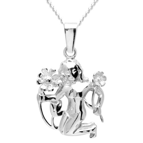 InCollections Unisex-Anhnger 925/000 Sterlingsilber inklusive Panzerkette Tierkreiszeichen 42 cm Jungfrau InCollections Unisex-Anhnger 925/000 Sterlingsilber inklusive Panzerkette Tierkreiszeichen 42 cm Jungfrau
