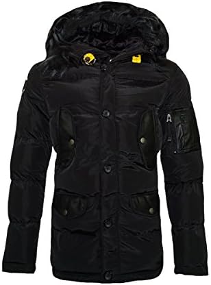 Pablo Malone Men's Parka Jacket Black black - Black - X-Large