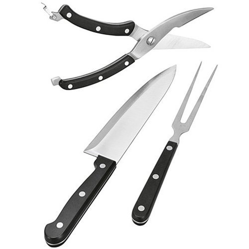 Tranchier-Set 3tlg. Besteck aus Edelstahl