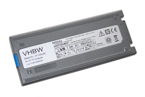 vhbw Li-Ion Akku 4400mAh (10.65V) grau für Notebook Laptop Panasonic ToughBook CF-19 wie Panasonic CF-VZSU48, CF-VZSU50, CF-VZSU28.
