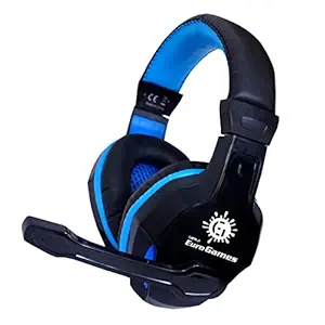 Rpm Euro Games Gh-52 Wired Over Ear Headphones with Mic (Blue)