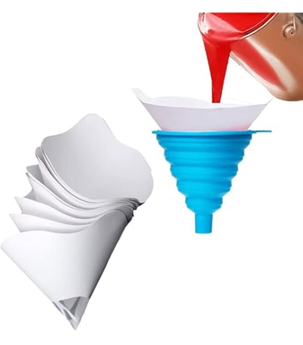 Filtri Per Vernice 20 Pezzi - Con Imbuto In Silicone, Per Vernici Auto, Resine, Coloranti - Foto 5