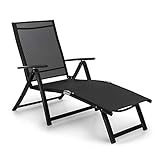 PURE ENTSPANNUNG: Die Sonne scheint mit viel Entzücken auf Beine, Bauch und auch den Rücken. Auf der Blumfeldt Pomporto Lounge Sonnenliege genüsslich zur sommerlichen Bräune entspannen - im Garten, auf der Terrasse oder dem Balkon.