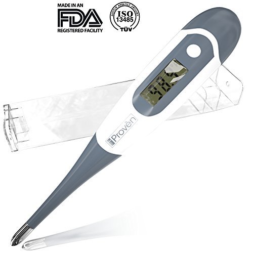 Best Digital Thermometer for Rectal, Oral and Axillary Underarm Body Temperature Measurement • iProven Produces 100% Clinically Approved Quick Read Medical Thermometers for Infant, Babies, Children and Adults All-in-one to Detect Fever • Best Mercury Thermometer Alternative