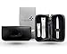 Premium Stainless Steel Professional Nail Clippers Kit for Fingernails & Toenails + 1 Nail File (Cleaner) with a Travel Leather Case - a Set of Sharp Nail Cutters, 100% Money-Back Guarantee of Satisfaction!