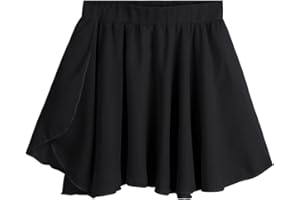 iiniim Enfant Fille Jupe de Danse Classique Moderne Ballet Tutu Robe de Princesse Courte Mousseline Volants Jupe Plissé Costume Casual Basique Danswear 3-8 Ans