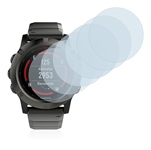 Savvies Garmin Fenix 5X  51mm  Protector Pantalla Pelicula Protectora  6 Unidades  Screen Protector