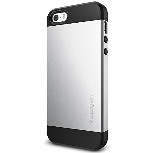 Spigen SGP10476 - Funda para iPhone 5 5S  Plata