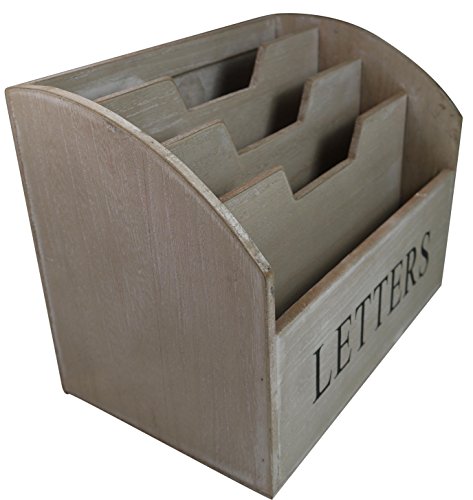 khevga Briefablage aus Holz – Landhaus Stil - 2