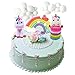 Produktbild MissGood Einhorn Cake Topper Wolke Regenbogen Stern Cake Topper Kuchen Dekorationen essbare Standup Wafer für Geburtstag Hochzeit Baby Shower Party Pack von 5