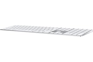 Apple Magic Keyboard with Numeric Keypad: Bluetooth, rechargeable. Works with Mac, iPad or iPhone; British English, silver