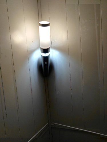 Sonderangebot des Monats-Edelstahl LED Außenwandleuchte Lisa 1 Wandleuchte mit Hauptlicht und Grundlicht und Bewegungsmelder, Außenlampe Außenleuchte - 3