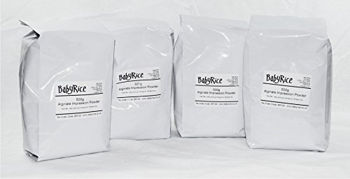 BabyRice Chromatic (Colour Change) Alginate Impression Moulding Material Powder - just add Water 2kg Fast Set