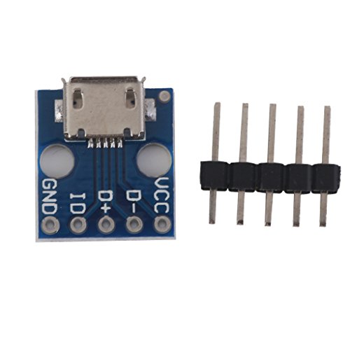 Generic Stromversorgung Converter Board 10pcs Female 5 pin Pinboard 2.54mm Micro USB Typ DIP - 8